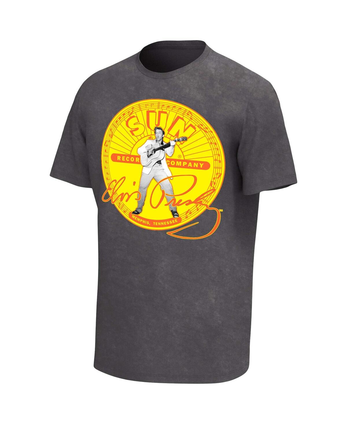 Shop Philcos Men's Black Sun Records Washed Graphic T-shirt