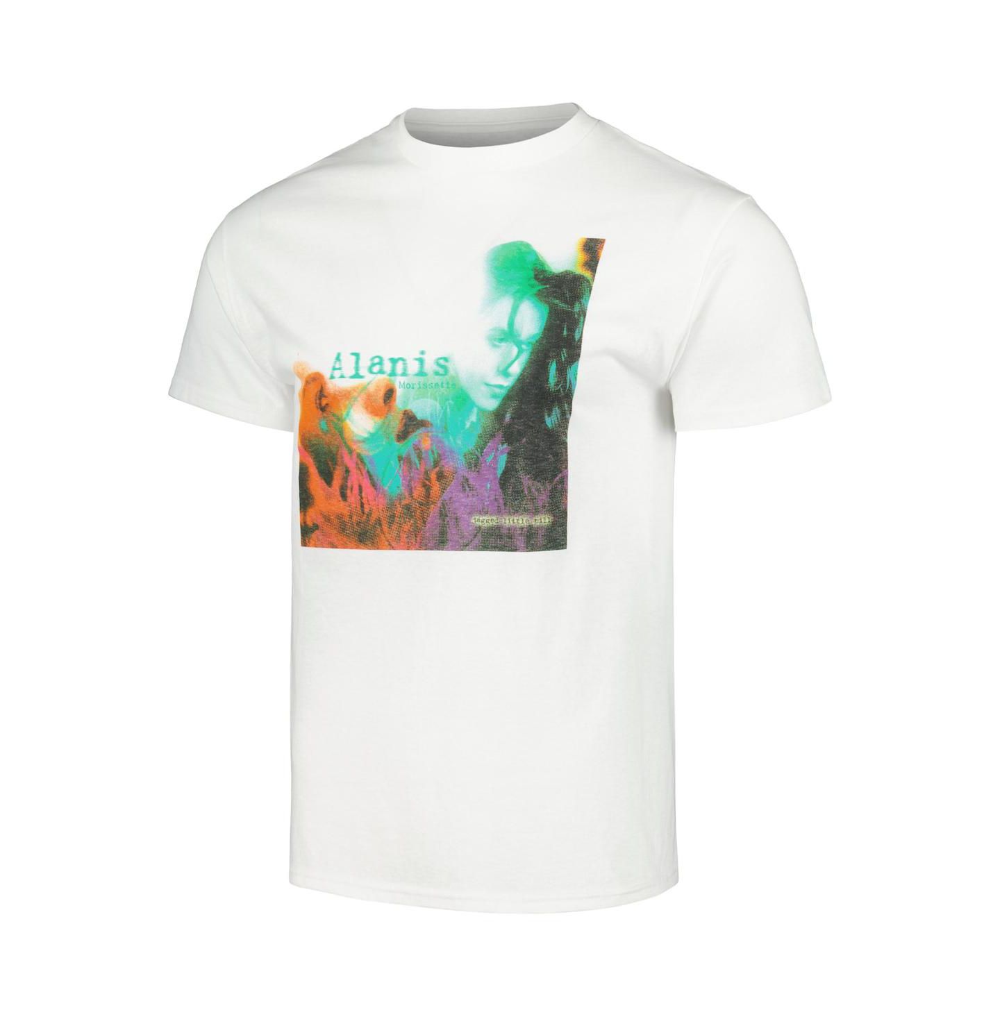 Мужская футболка Manhead Merch White Alanis Morissette Jagged Little Pill — фото 3