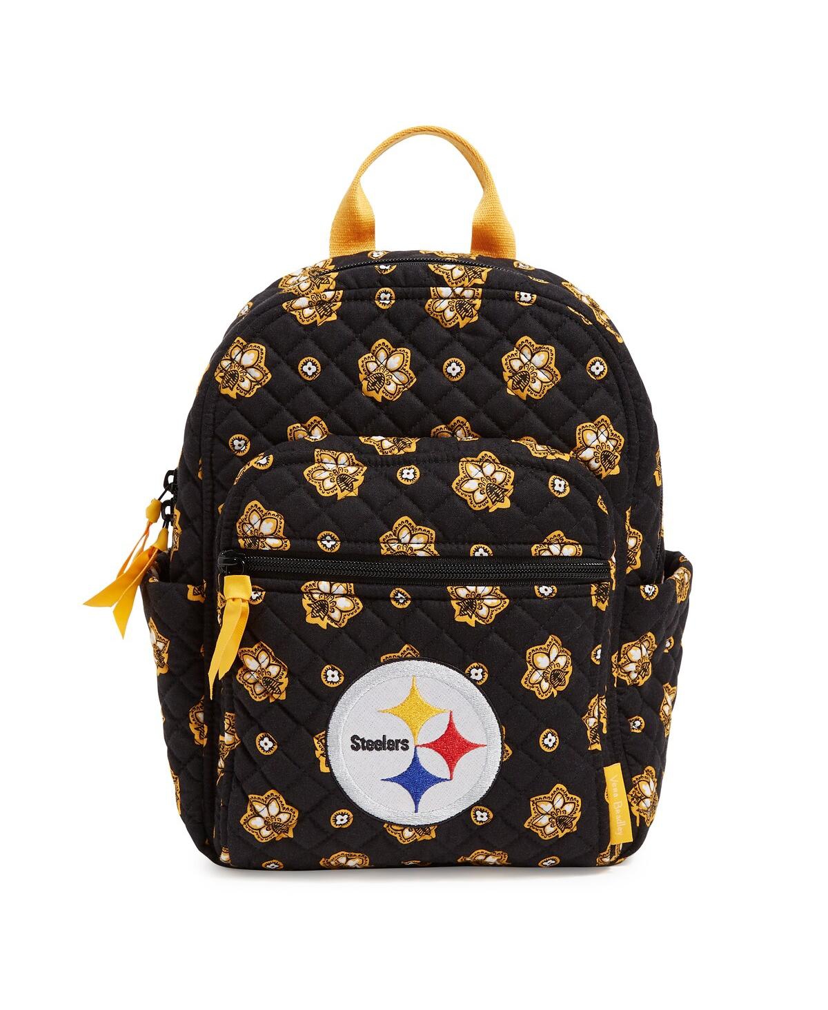 Vera Bradley Men's And Women's  Pittsburgh Steelers Small Backpack In Black