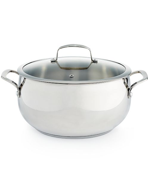 Belgique Stainless Steel 7.5-Qt. Dutch Oven, Created for ...