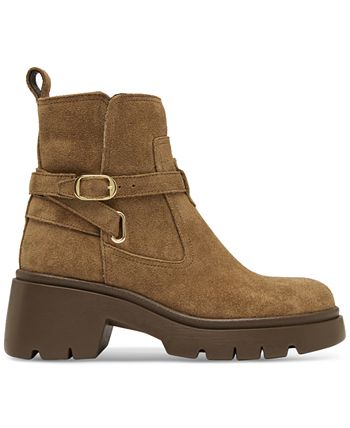 Steve Madden Women s Coletta Lug Sole Buckle Booties Macy s