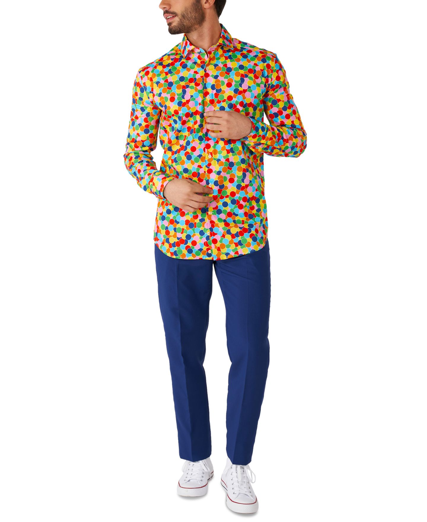 Мужская рубашка OppoSuits Big & Tall Shirt LS Confetteroni, цвет: Miscellaneous — фото 6