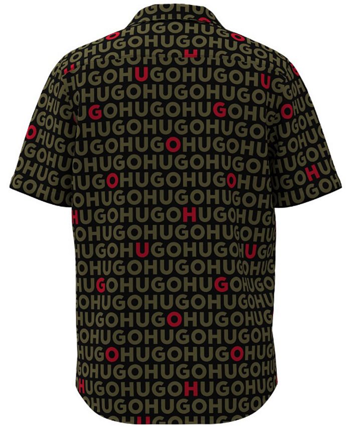 HUGO Men's Ellino Logo Shirt - Macy's
