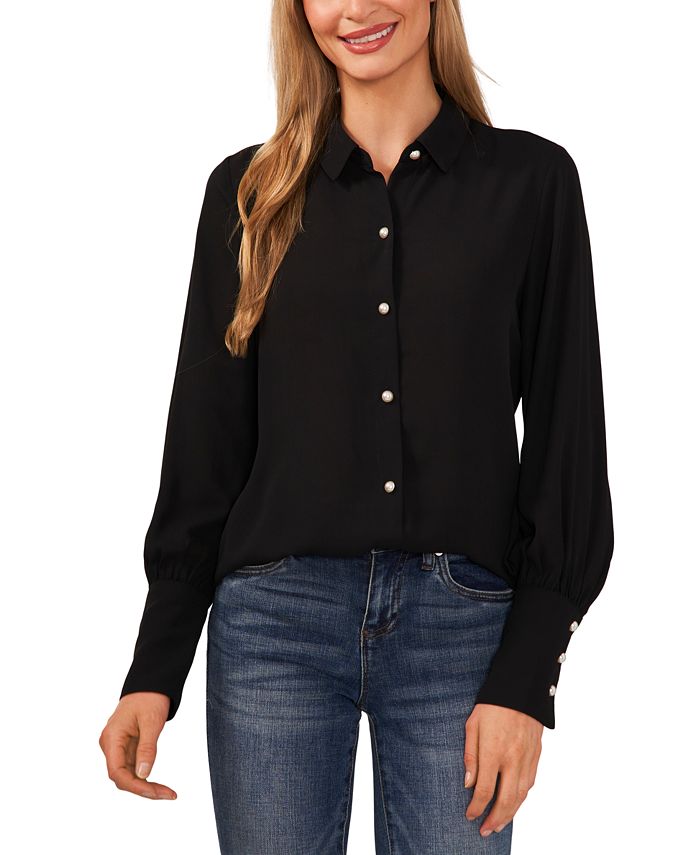 Puff sleeve button 2025 down