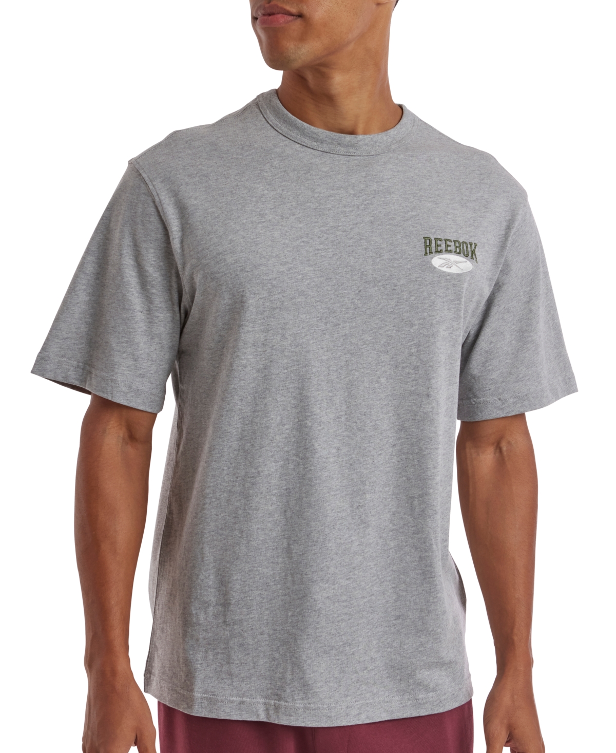 Reebok Men's Archive Essentials Regular-fit Embroidered Logo Graphic T-shirt In Mgh