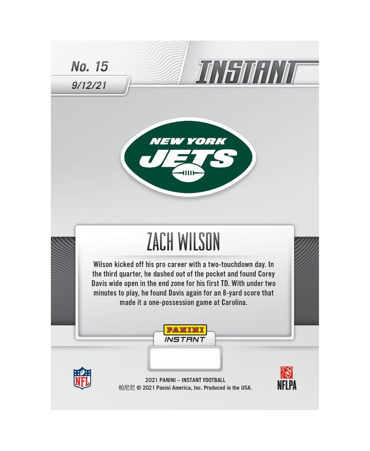 Shop Panini America Zach Wilson New York Jets Fanatics Exclusive Parallel  Instant Nfl Debut Single Rookie In Multi