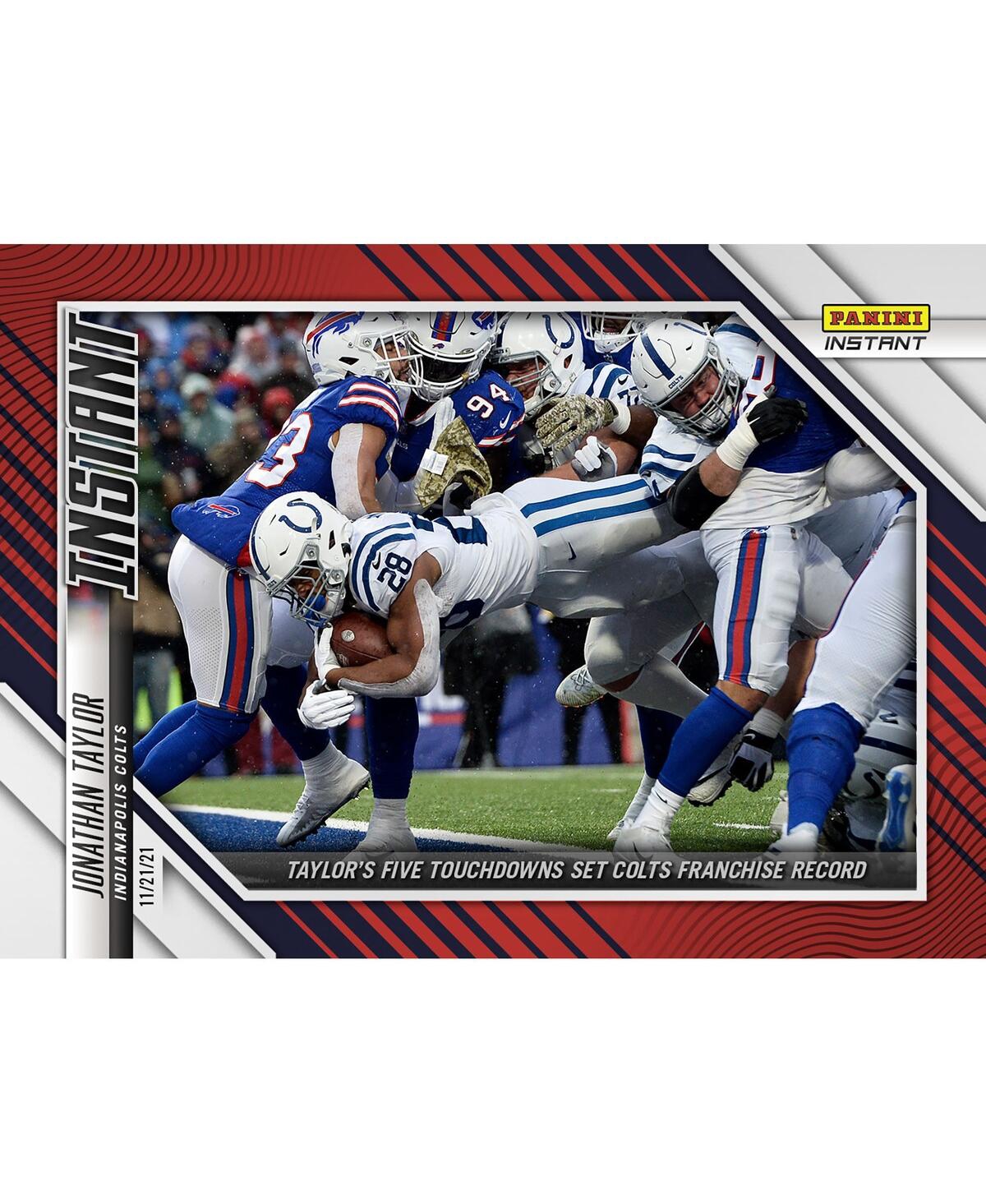 Panini America Jonathan Taylor Indianapolis Colts Parallel  Instant Nfl Week 11 Five Touchdowns Set C In Blue