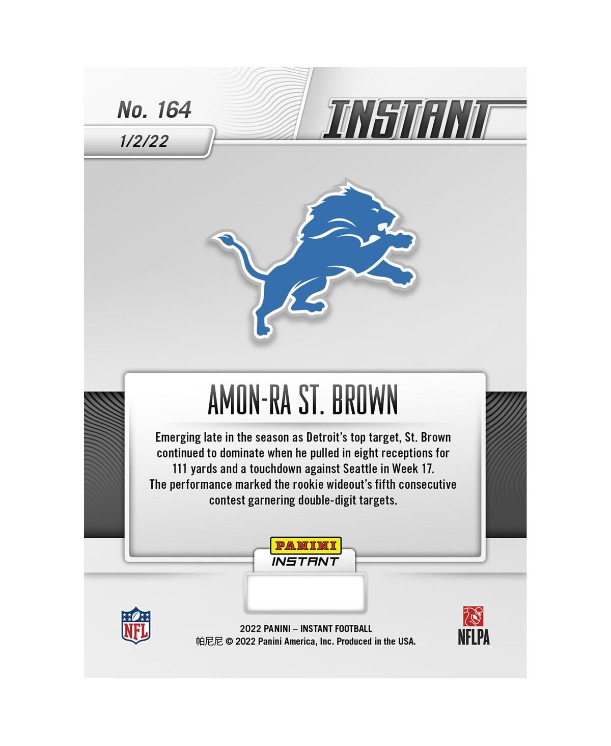 Shop Panini America Amon-ra St. Brown Detroit Lions Parallel  Instant Nfl Week 17 St. Brown Continues To S In Multi