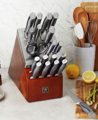 HENCKELS International Graphite 20-Pc. Self-Sharpening Cutlery Set 