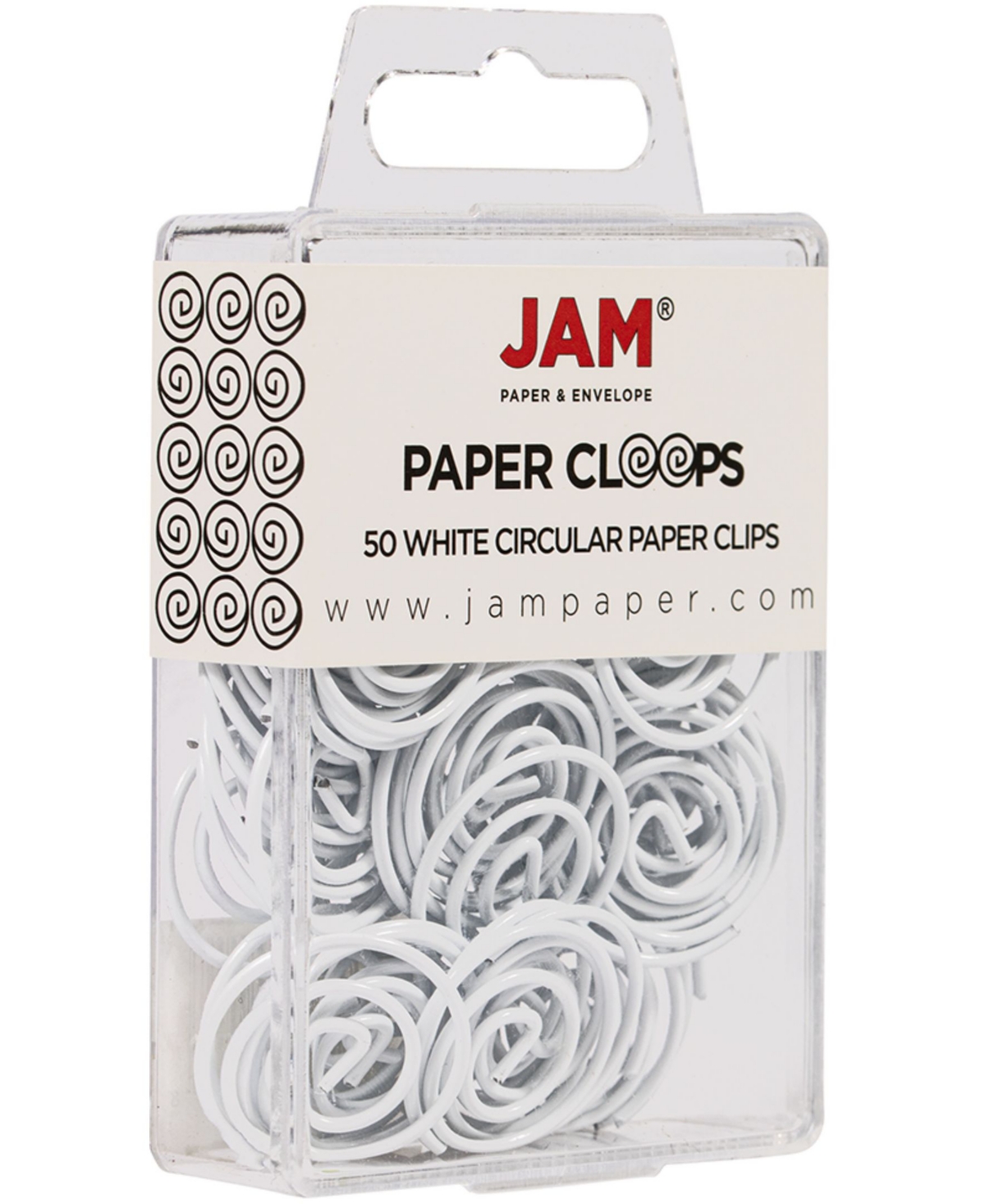 Shop Jam Paper Circular Paper Clips In White