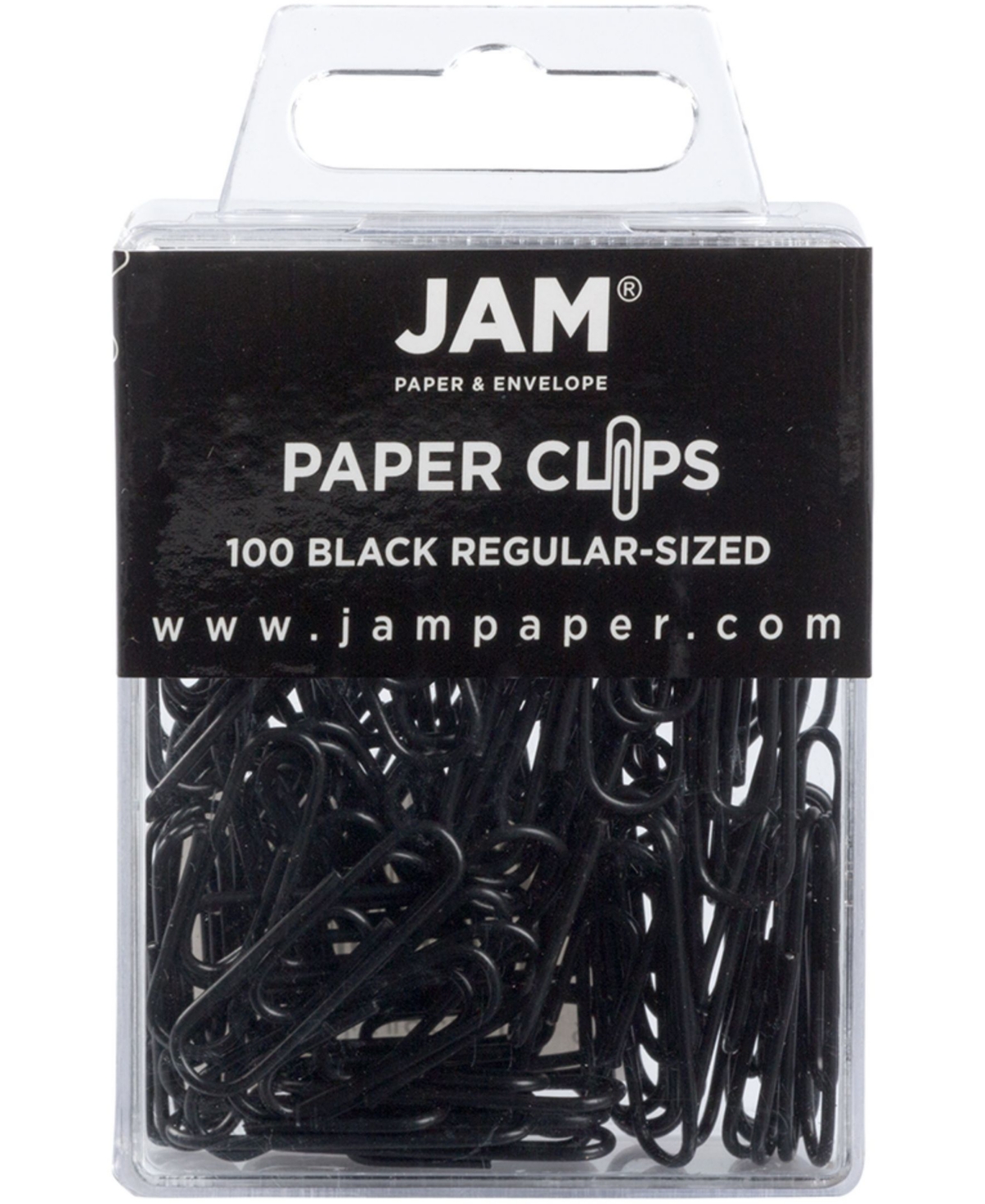 Jam Paper Colorful Standard Paper Clips In Black