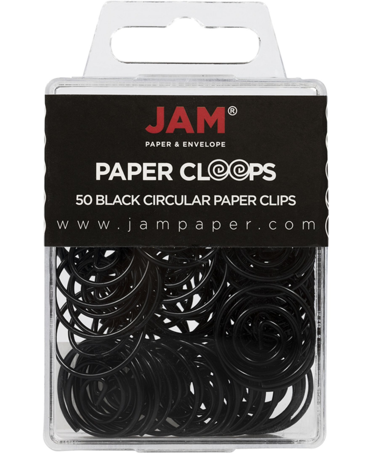Jam Paper Circular Paper Clips In Black