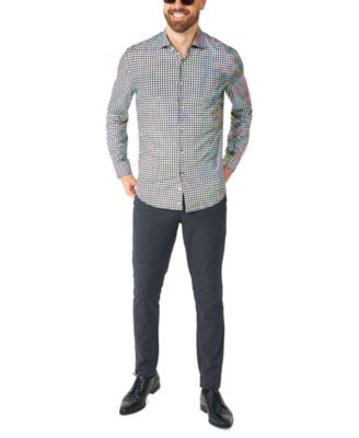 OppoSuits - Men's Long-Sleeve Disco-Baller Shirt