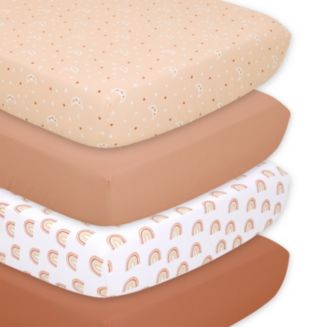 The Peanutshell Fitted Crib Sheet for Girls, 4 Pack Set, Boho - Macy's