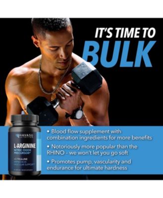 L-Arginine Capsules for Men's Stamina, Endurance & Performance, 60ct