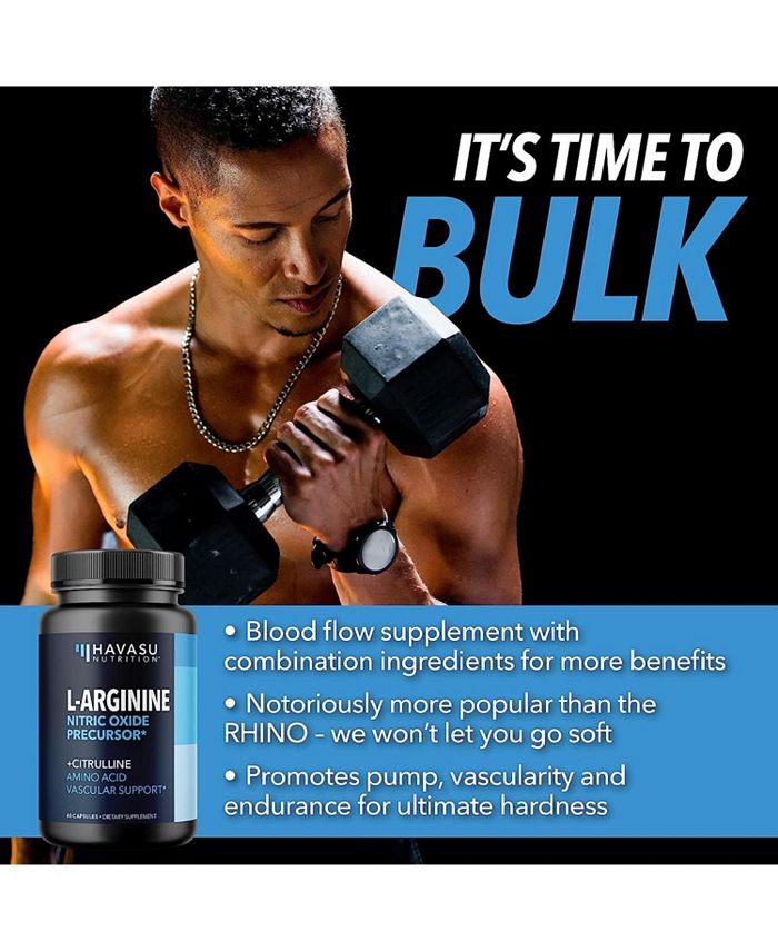 Havasu Nutrition L Arginine L Citrulline Supplement Nitric Oxide Pills