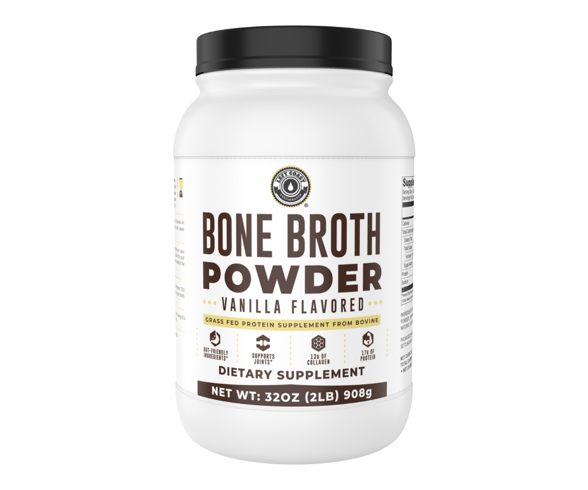 Left Coast Performance Bone Broth Protein, Left Coast Performance, Vanilla, 32oz