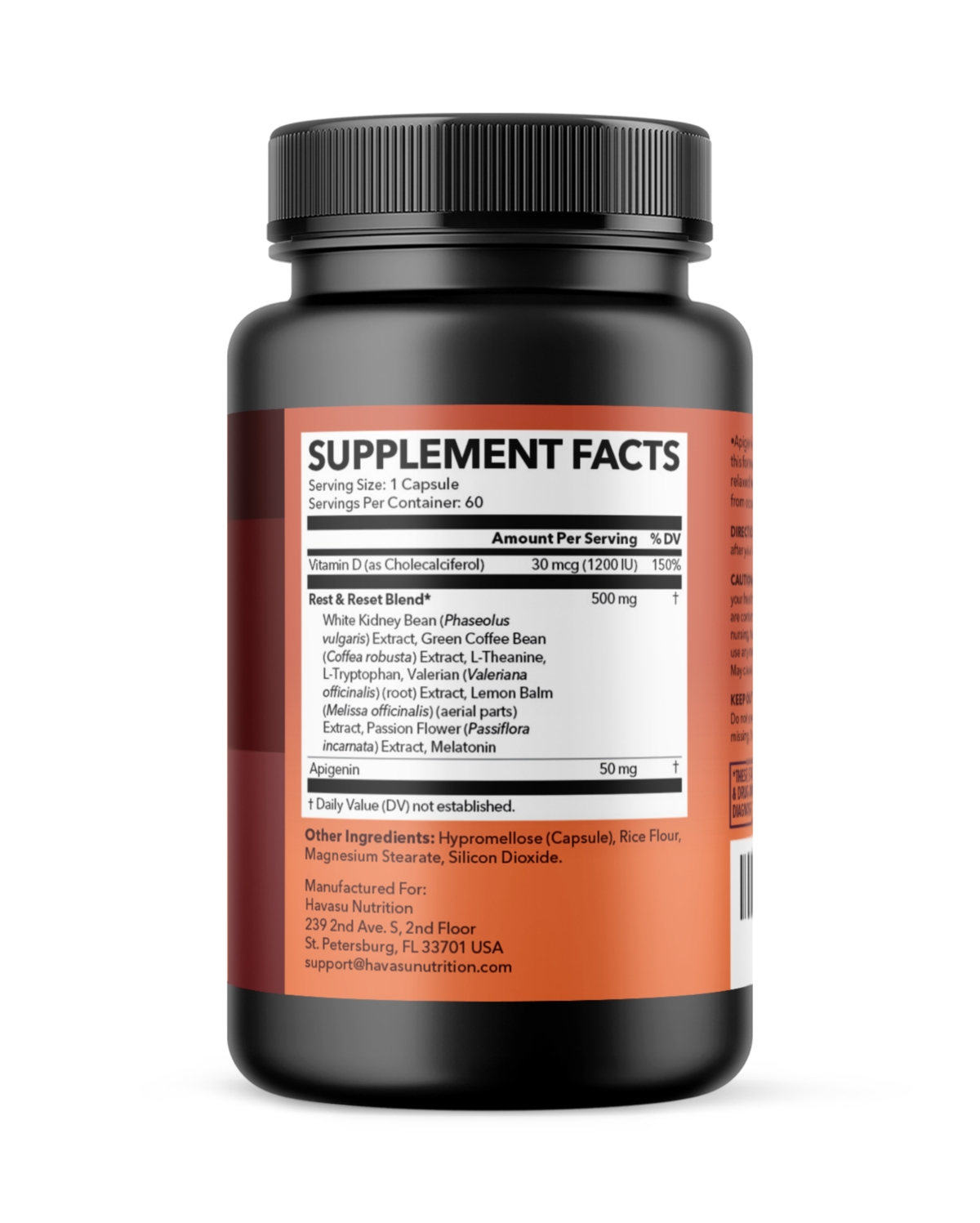 Havasu Nutrition Night Time Fat Burner + Apigenin Capsules, Havasu Nutrition, 60ct