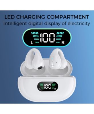 Clip-On/Open Ear-Buds-Comfortable, Bluetooth 5.3, 350mAh/18Hr Playtime