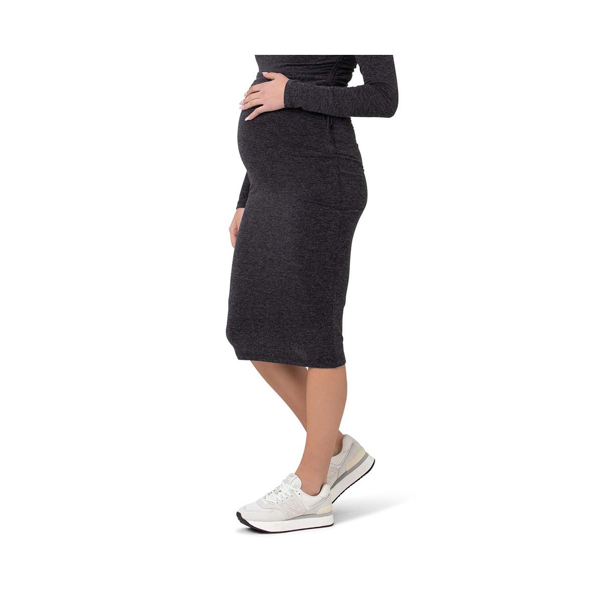 Ripe Maternity Maternity Ripe Jess Over Bump Skirt- Dark charcoal
