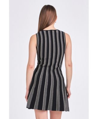 Women's Lurex Knit Mini Dress