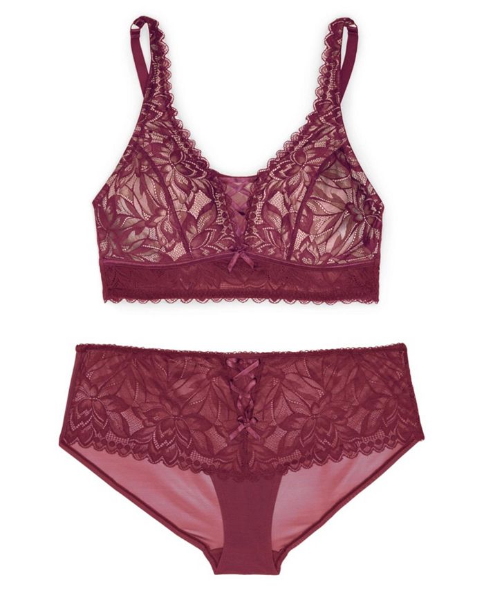 Adore Me Plus Size Alessa Unlined Bralette Bra Macy's