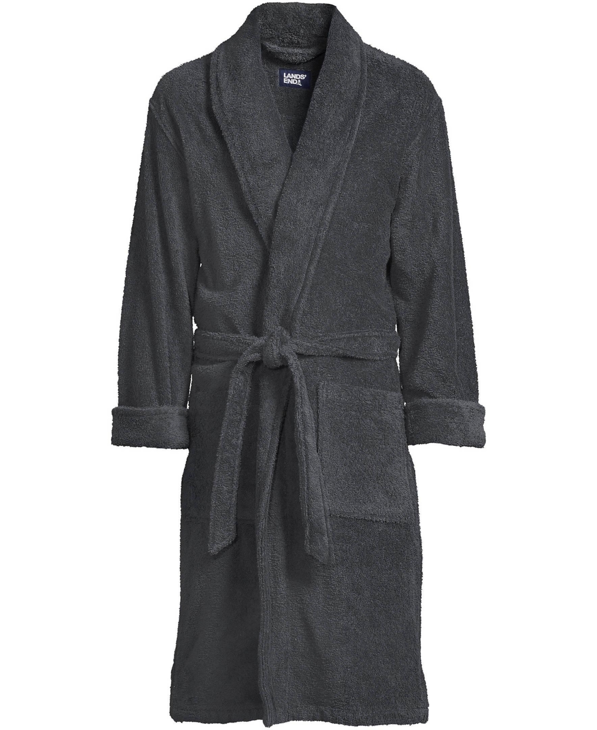 Lands' End Big & Tall Calf Length Turkish Terry Robe