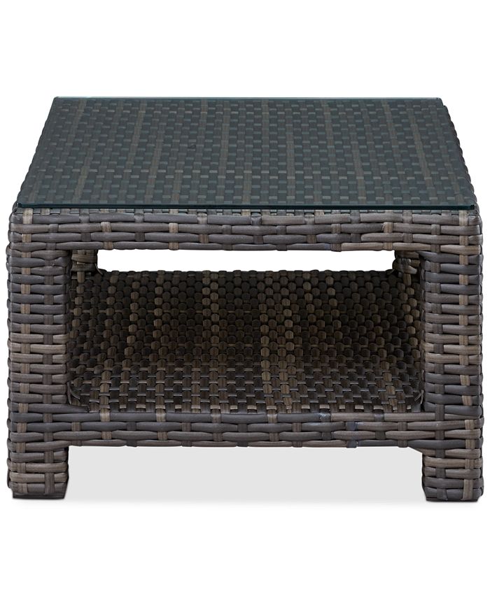 Furniture Viewport Wicker 44" x 28" Outdoor Coffee Table, Created for