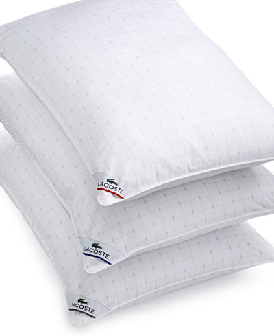 Lacoste Home Density Support Down Alternative Pillows, Hypoallergenic