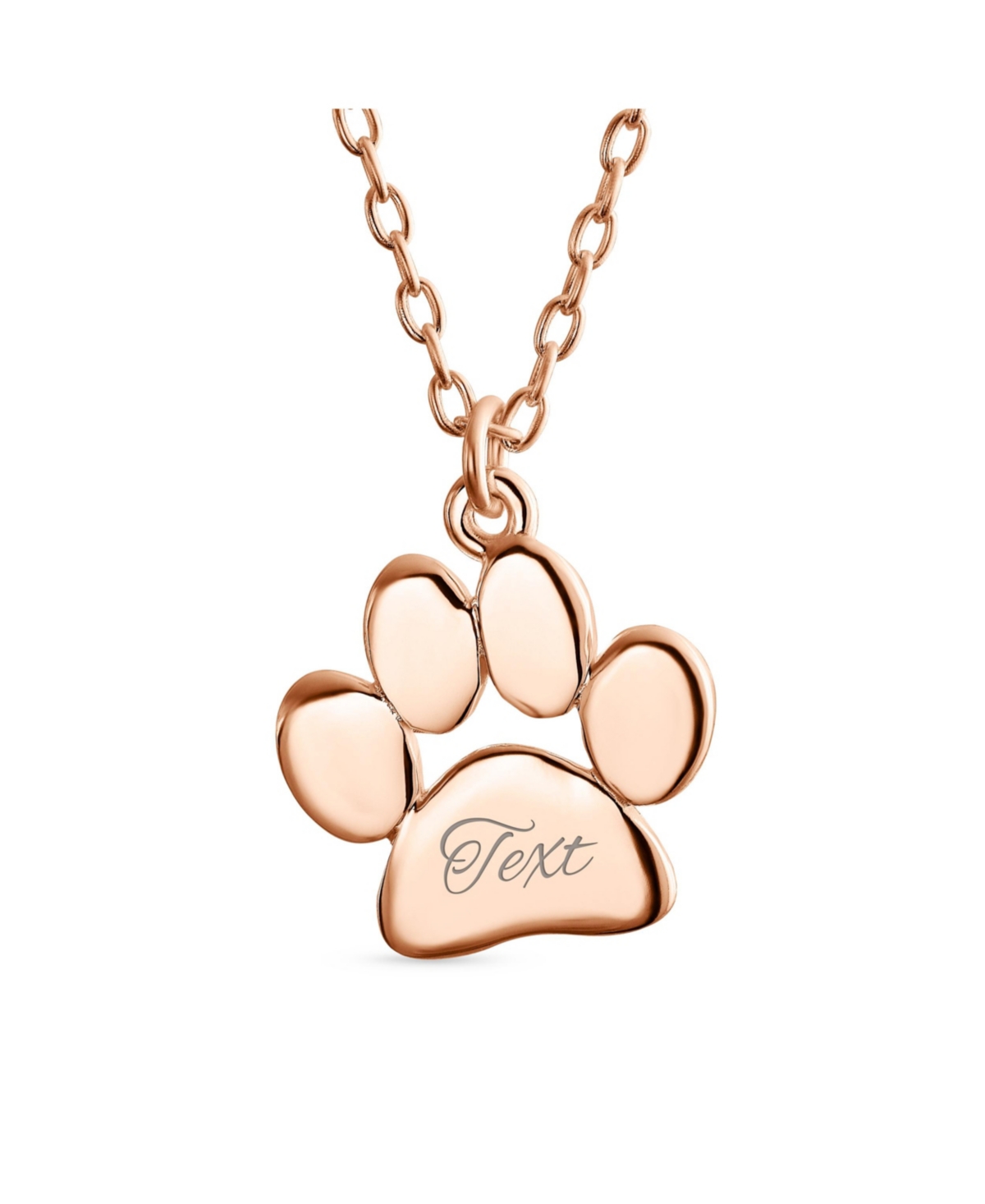 Bling Jewelry Dainty Dog Cat Pet Kitten Puppy Paw Print Pendant Necklace Animal Jewelry For Women Sterling Silver