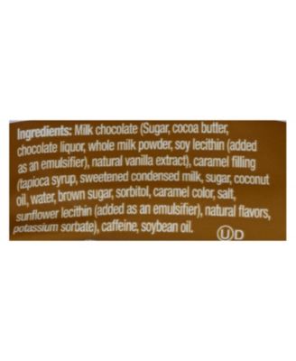 AWAKE Caffeinated Chocolate Caramel Bars - 24 Pack Energy Chocolate