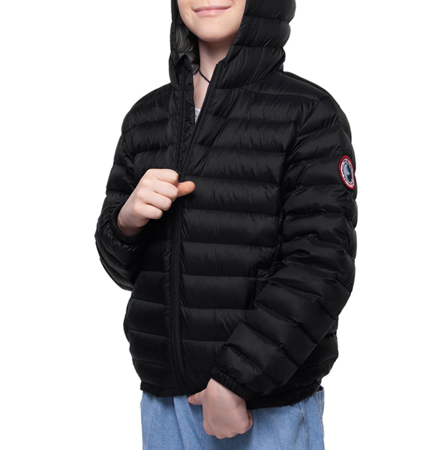 Куртка Rokka&Rolla Ultra Light Packable Down Puffer Jacket для мальчиков, цвет: Чёрный — фото 2