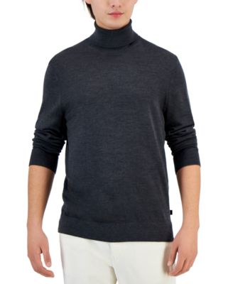 Michael Kors - Men's Modern-Fit Long-Sleeve Merino Wool Turtleneck Sweater