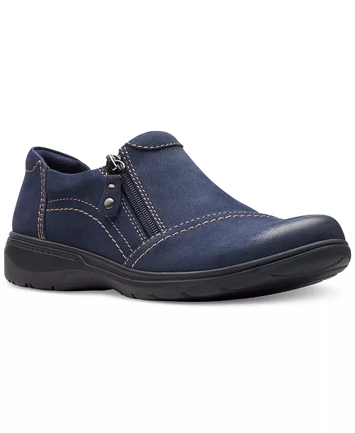 Clarks Women's Carleigh Ray Round-Toe Side-Zip Shoes