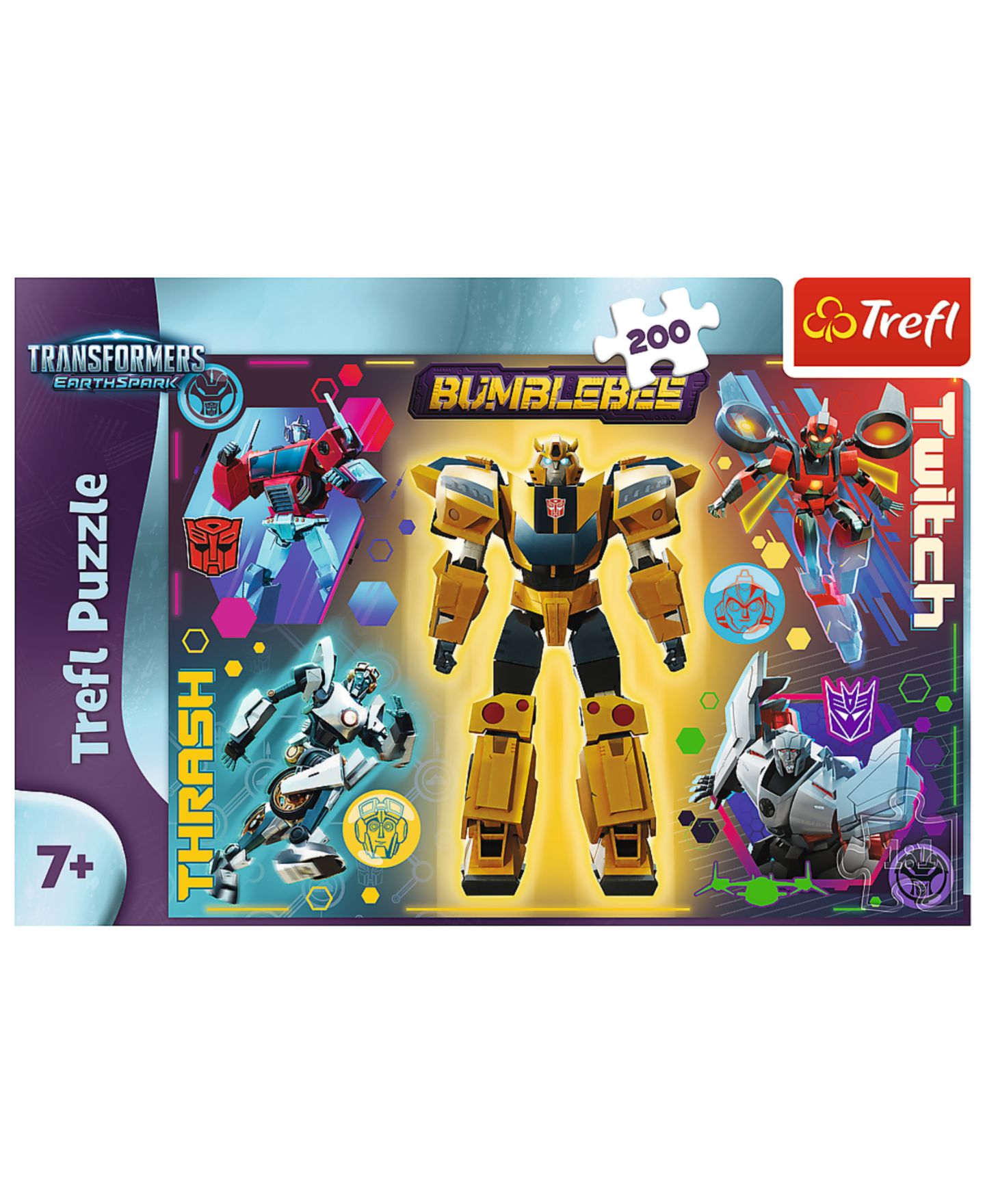 Детский пазл Trefl Transformers 200-Piece Puzzle, Ages 7+, цвет: Разноцветный — фото 3