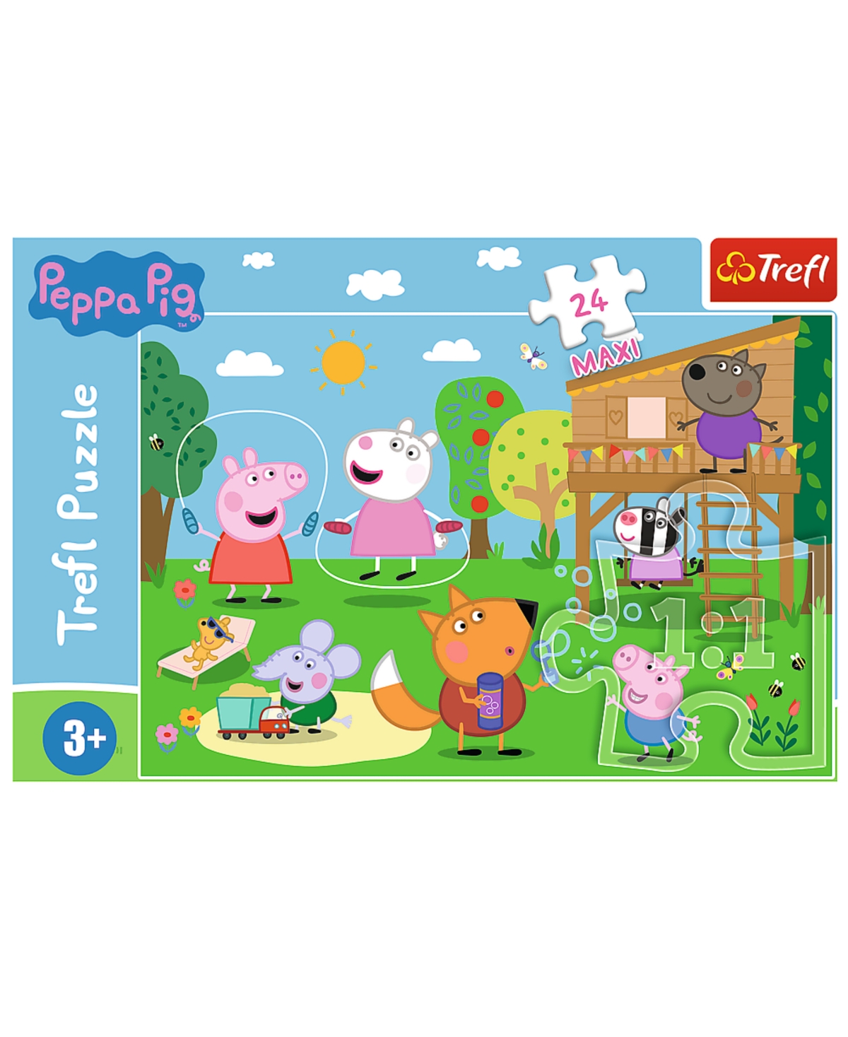 Shop Trefl 24 Piece Maxi Peppa Fun In Grass Puzzle In Multi