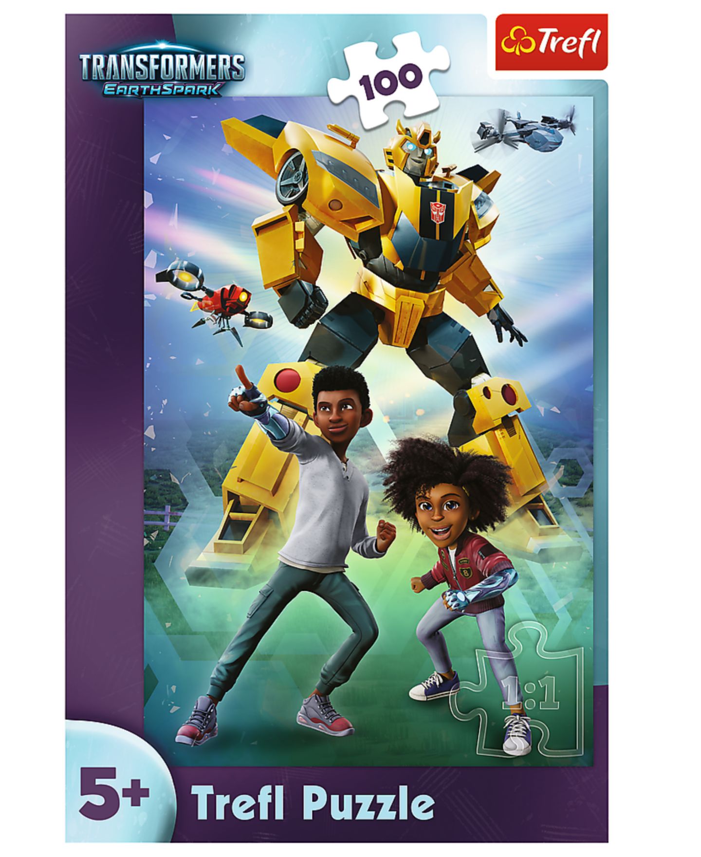 Детский пазл Trefl Transformers Team 100 Piece Puzzle, Ages 5+, цвет: Разноцветный — фото 2
