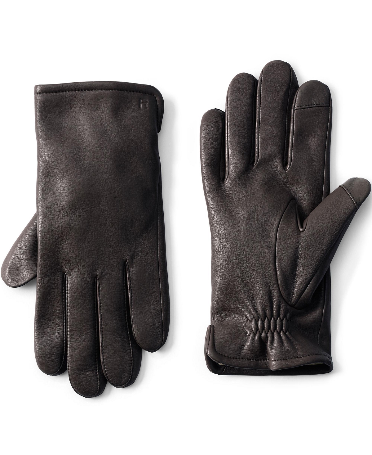Men's Cashmere Lined Ez Touch Leather Glove - British tan