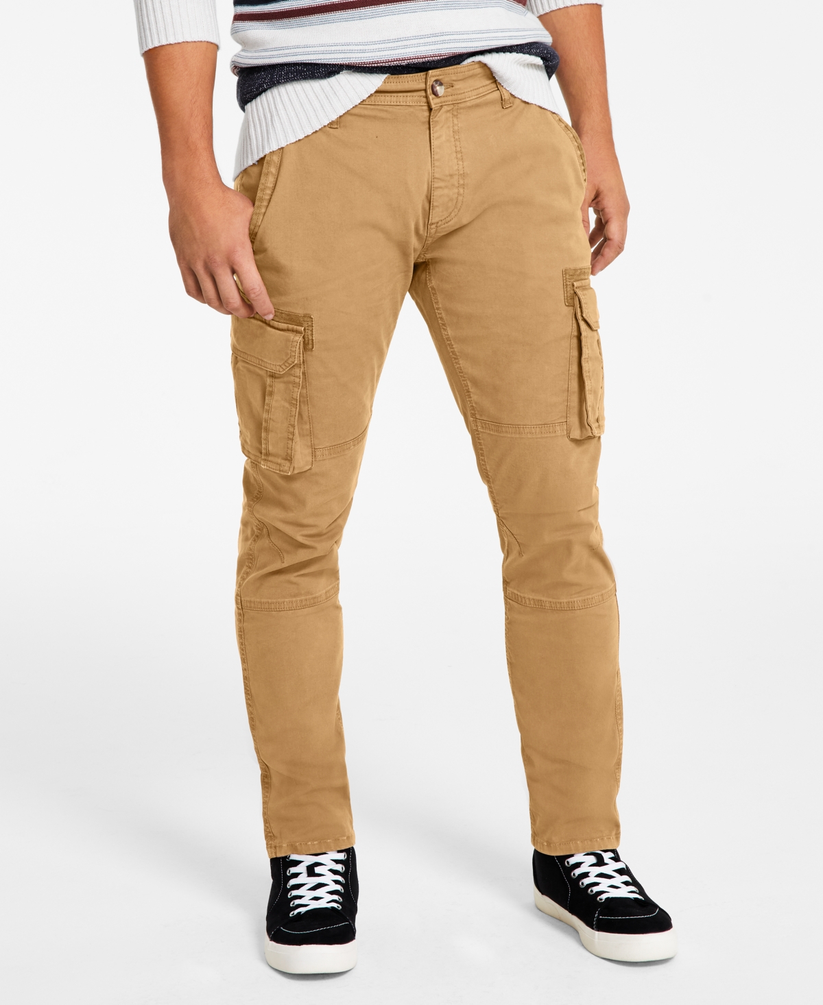 Men's Morrison Cargo Pants, Created for Macy's - Dull Gold