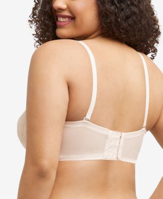 Women's Pure Comfort Lace & Mesh Longline Wireless Bralette DM1188