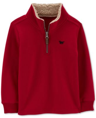 Carter's - Toddler Boys Half-Zip Fleece Pullover Sweater