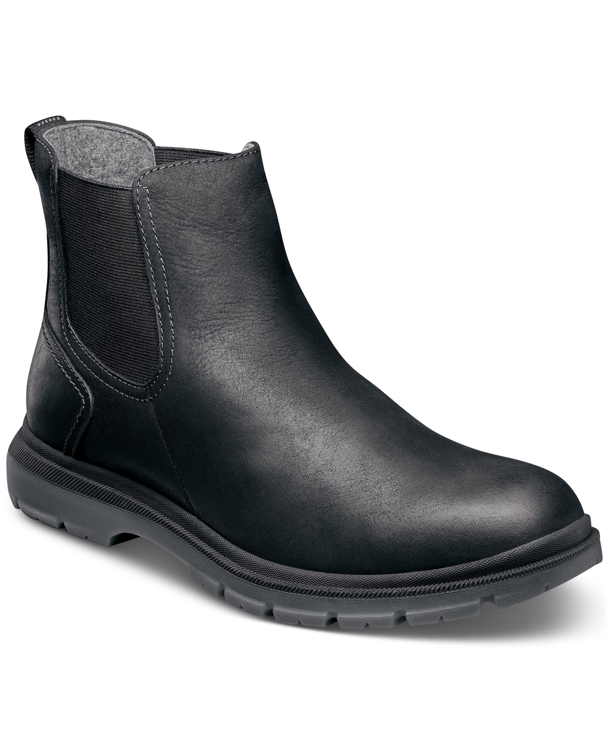 Florsheim Men's Lookout Plain Toe Water Resistant Leather Gore Boots In Black