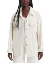 White jean 2025 jacket macys