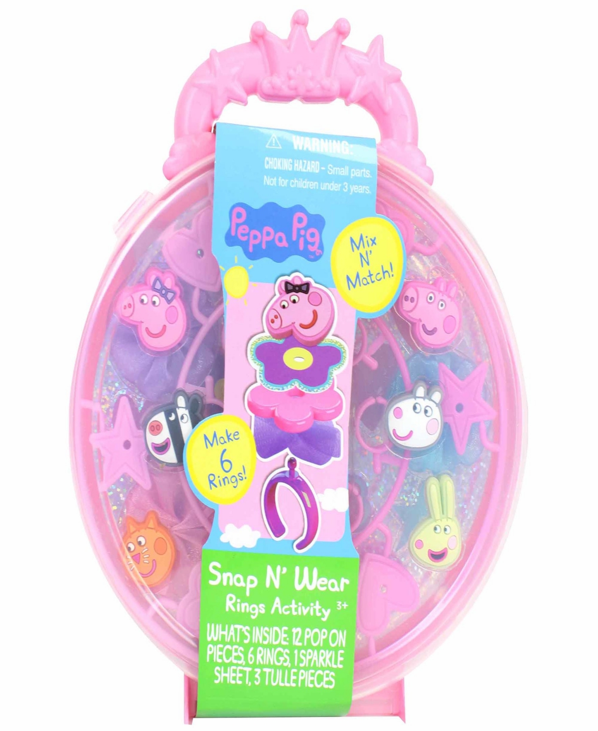Peppa Pig Kids' - Snap N' Wear Rings Activity Kit In Multi