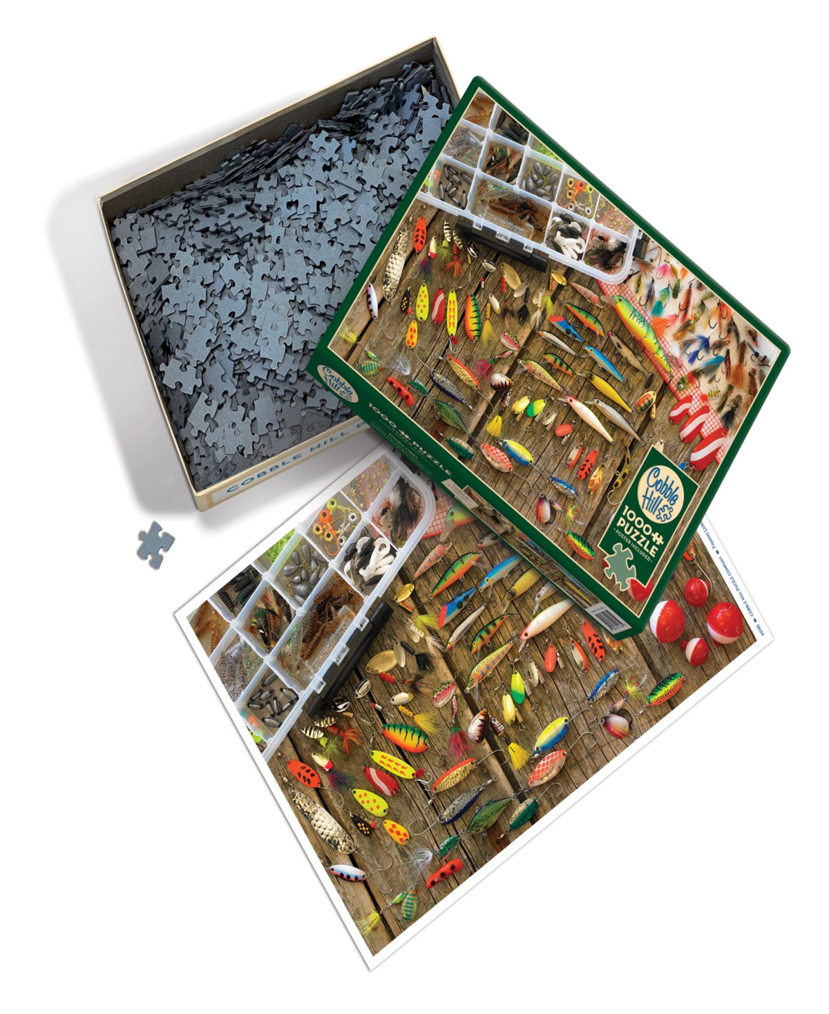 Shop Cobble Hill - Fishing Lures Puzzle In Multi