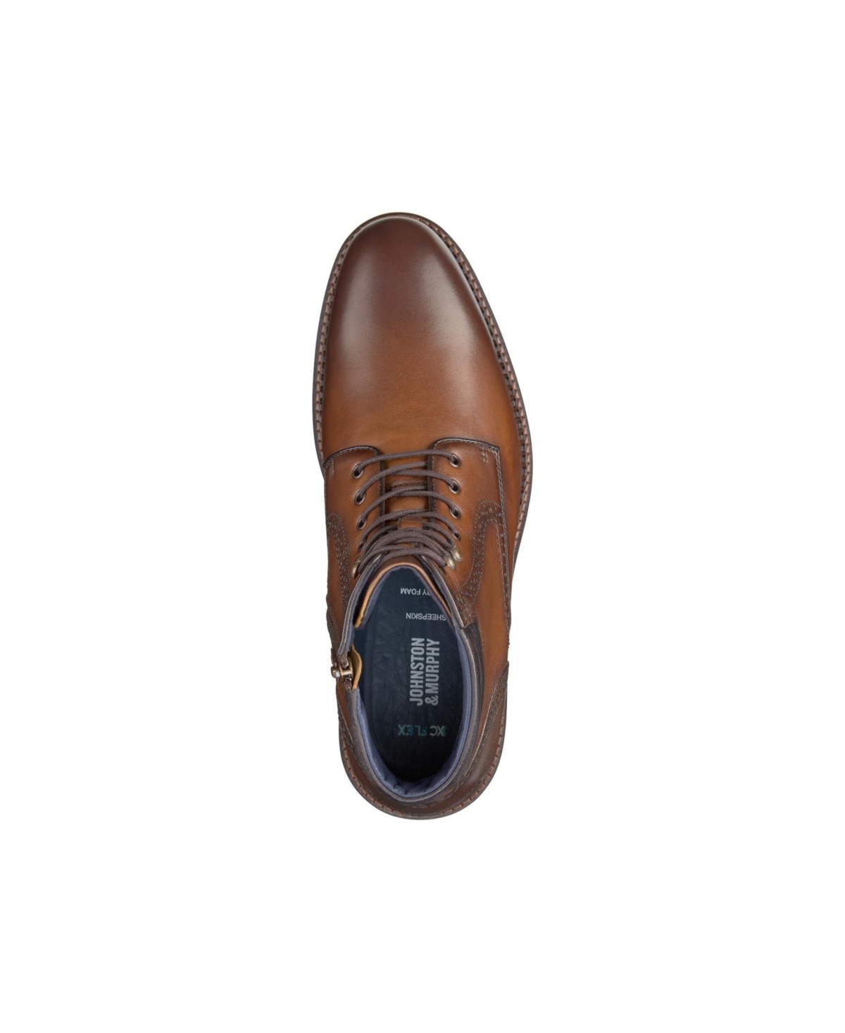 Мужские ботинки Johnston & Murphy Men's Connelly Leather Plain Toe Boots — фото 5