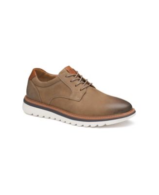Johnston & Murphy Men's Braydon Leather Plain Toe Oxford Shoes - Macy's