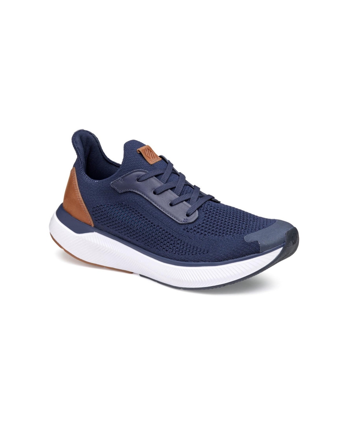 Johnston & Murphy Men's Miles Knit Lace-up Sneakers In Navy Knit