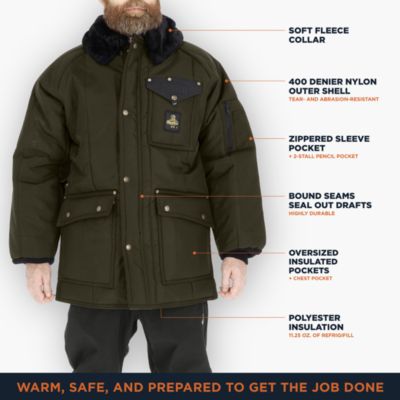 Men's Iron-Tuff Siberian Jacket - Extreme Cold Weather Workwear, -50degree(s)F Protection, Durable and Water-Resistant