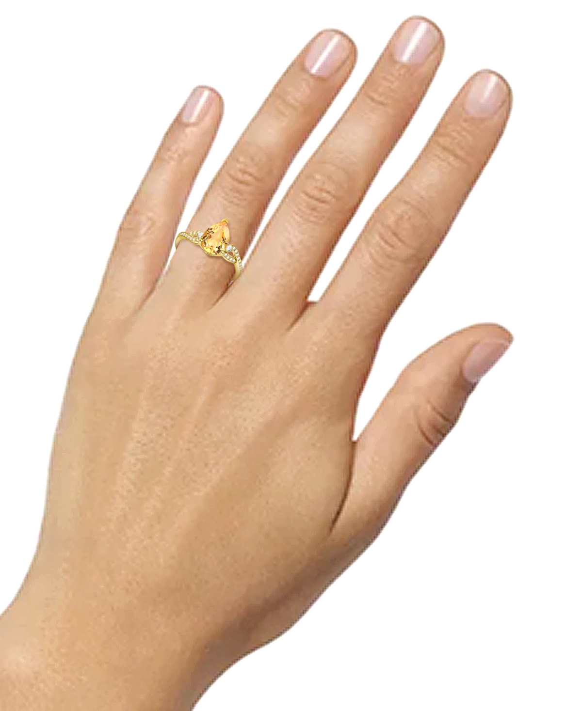 Amethyst (1-3/4 ct. t.w.) & Lab-Grown White Sapphire (1/6 ct. t.w.) Twist Ring in 14k Gold-Plated Sterling Silver (Also in Additional Gemstones) - Cit
